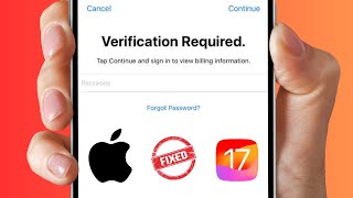 How To Verify Apple ID In App Store | Apple ID Verification Required Problem | iPhone iOS 17
