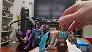 Power Sword Slash He-Man &amp; Havoc Staff Attack Skeletor 