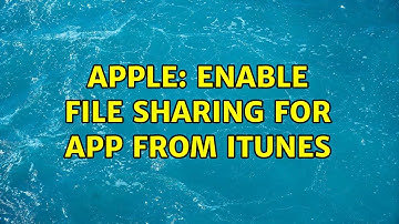 Apple: Enable file sharing for app from iTunes