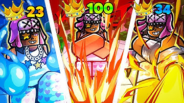 How FAST Can I Get a STREAK with EVERY Character | The Strongest Battlegrounds