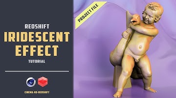 How to create Iridescent effect in Redshift renderer [CINEMA 4D TUTORIAL]