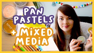 How to use pan pastels with mixed media | Tips & ideas 💛 screenshot 5