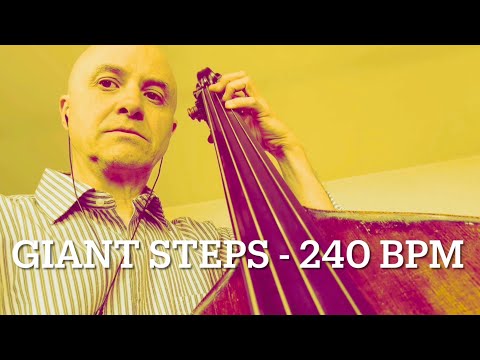 Giant Steps 240 bpm Bass Line Play Along Backing Track 