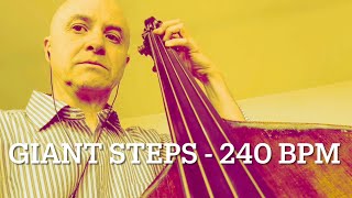Giant Steps 240 bpm Bass Line Play Along Backing Track