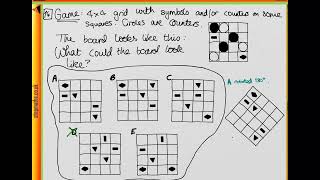 TSA 2012 Section 1 - Q14 - SR - Symbols on a grid - Worked Solution