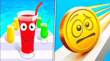 Juice Run Vs Coin Rush All Level Gameplay - Android,iOS
