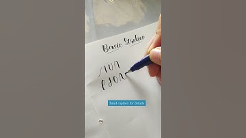 Learn Calligraphy with me✒️ Brush pen Calligraphy for beginners