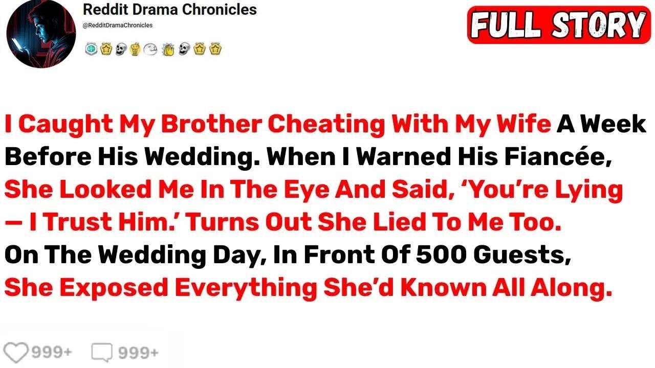 I Caught My Brother Cheating With My Wife A Week Before His Wedding ...