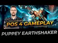 Puppey plays Earthshaker Pos 4 | Full Gameplay Dota 2 Replay