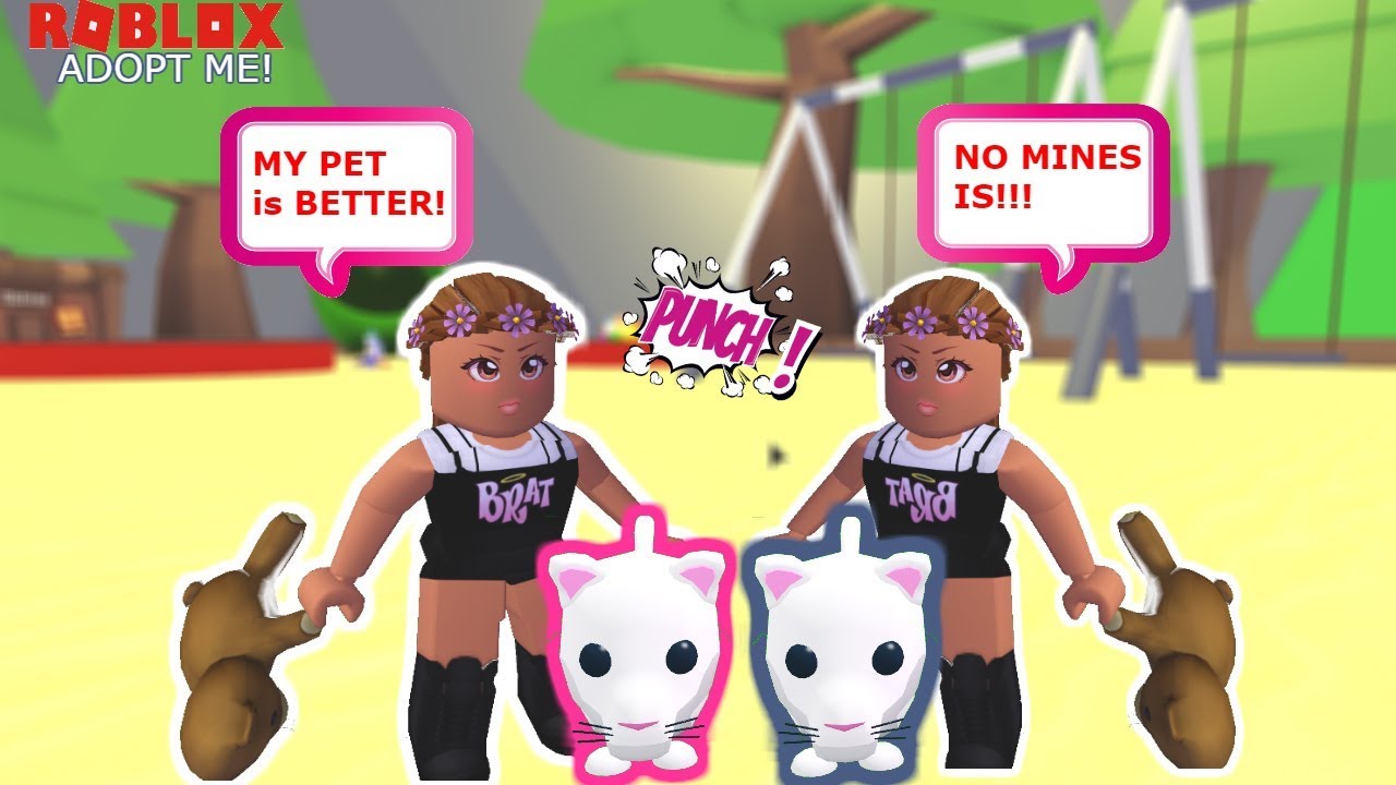 SPOILED TWINS FIGHT OVER WHO HAS THE BETTER PET IN ROBLOX ADOPT ME ...