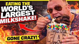 I TRIED EATING THE WORLD'S LARGEST MILKSHAKE!