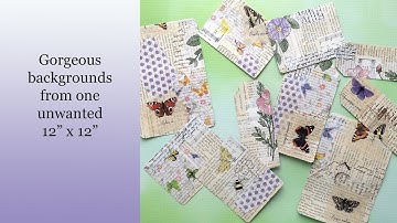 How to turn Unwanted 12"x12" pages into ten backgrounds