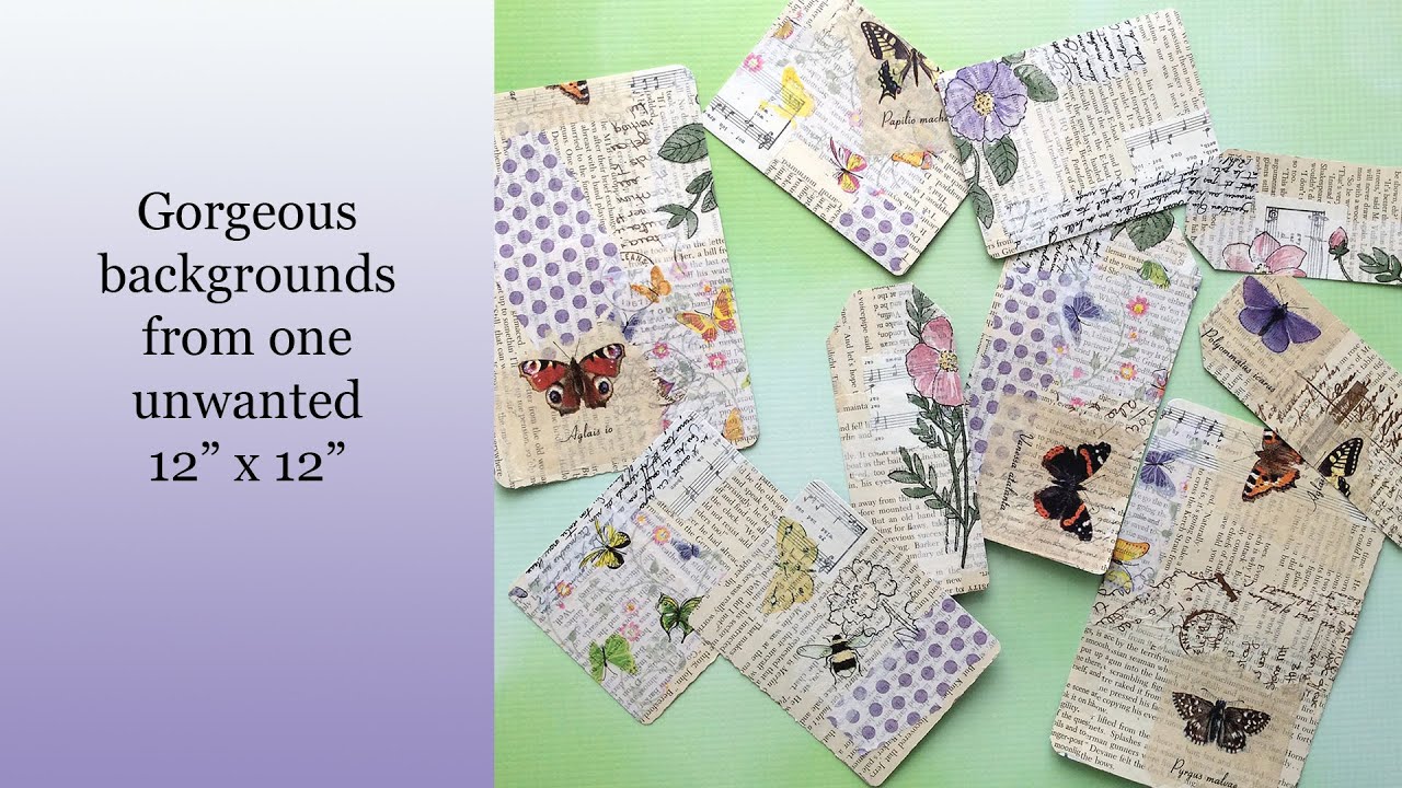 Как превратить ненужные страницы размером 12x12 дюймов в десять фонов