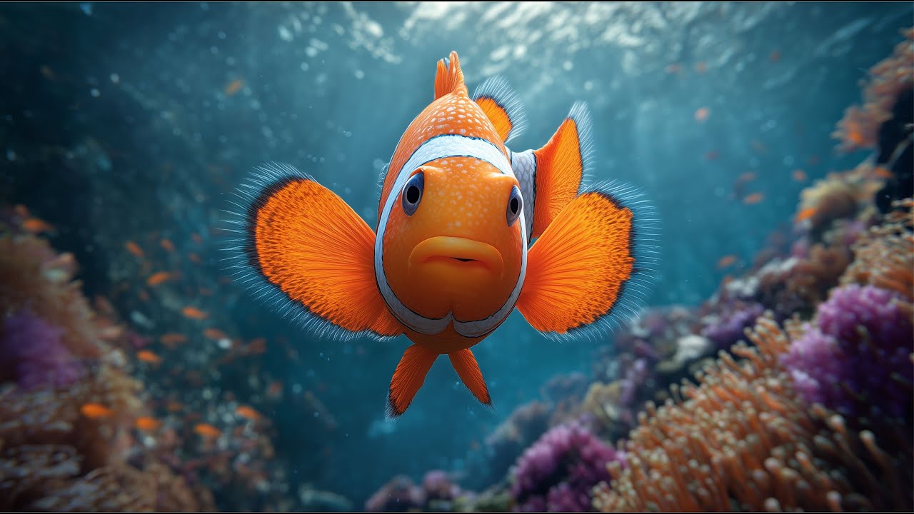 Amazing Clownfish Life Cycle in 60 Seconds. Live Sound - YouTube