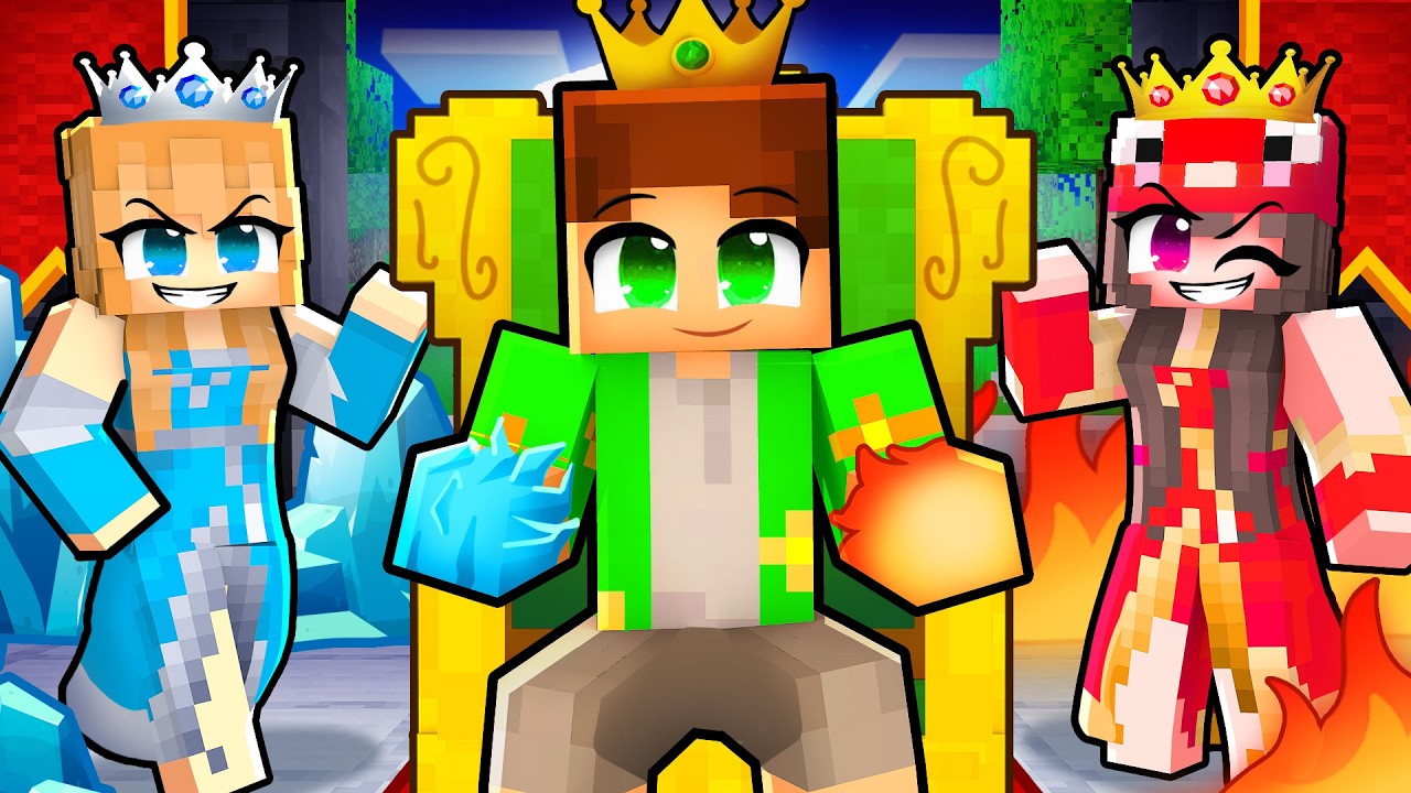 Am Intalnit PRINTESELE de *FOC si APA* pe Minecraft...