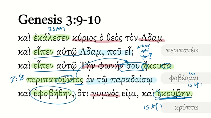 Genesis 3:9–10 Septuagint