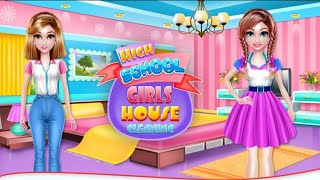 PERMAINAN ANAK PEREMPUAN | GAME BARBIE BERSIH BERSIH RUMAH | HIGH SCHOOL GIRL HOUSE CLEANING ❤️ screenshot 1