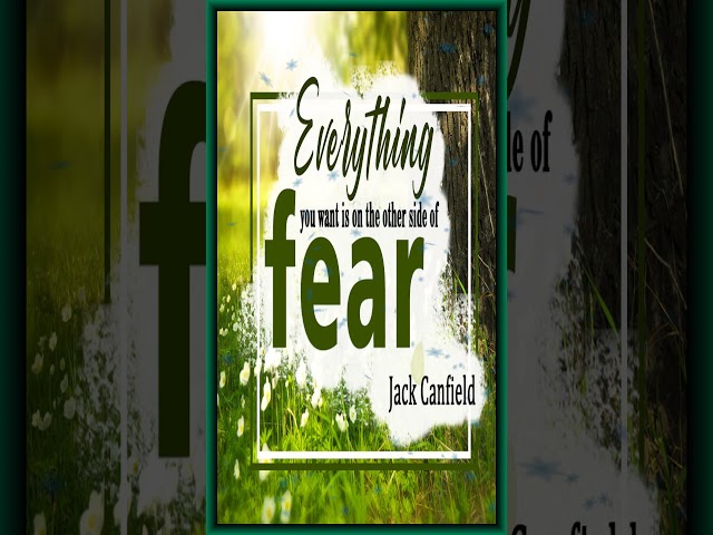 Quote - Jack Canfield - Fear - #Shorts