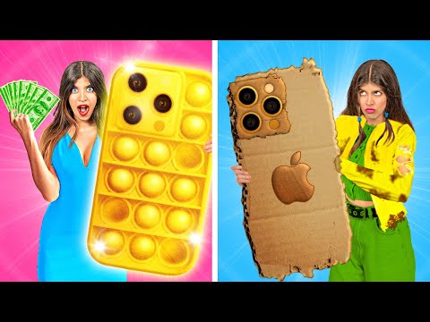 RICH VS BROKE - Magic IPHONE Grants Wishes | How to Become Popular - Relatable by La La Life Sch