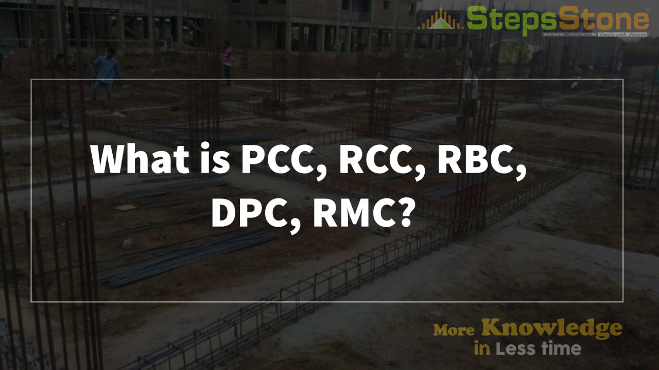 Whats is PCC, RBC, RCC ,DPC, RMC | Civil Engineering | Builders |