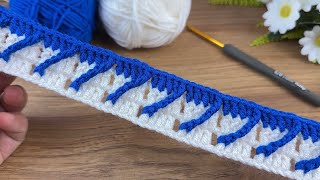 Unusual crochet pattern! You won't believe it. Only 1 rows! crochet stitch / baby blanket