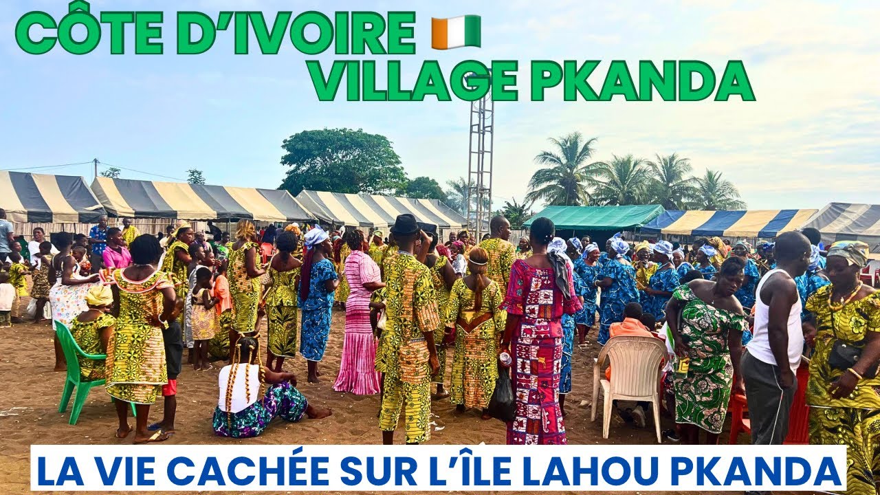 Côte d’Ivoire 🇨🇮 La vie incroyable sur l’île cachée de Lahou Pkanda”