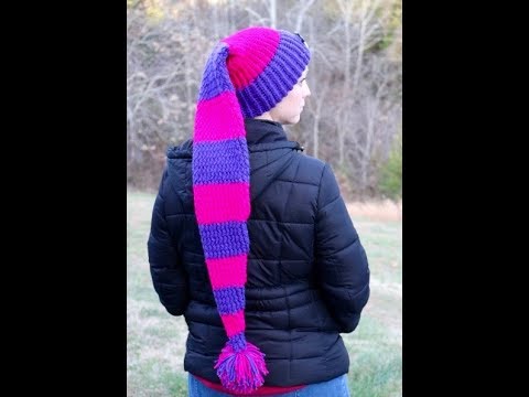 Adult Extra long stocking cap pattern