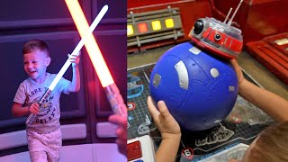 Star Wars Galactic Starcruiser Boys Trip! | Lightsaber Training, Batuu Excursion &amp; Building A Droid!