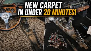 Classic Fiat Gets New Carpet In Under 20 Minutes!