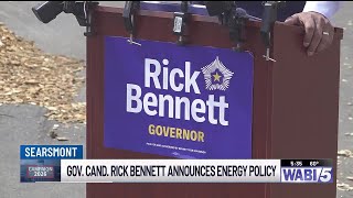 Independent gubernatorial candidate Rick Bennett announces his priorities for Maine energy