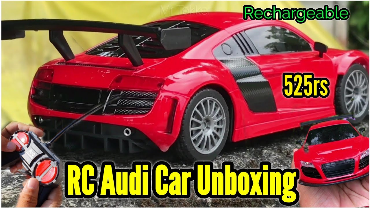 Voiture miniature noire Audi R8 1/24 New Bright