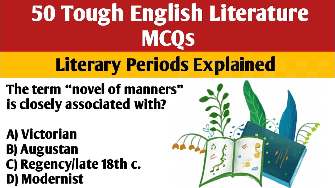50 вопросов с несколькими вариантами ответов по английской литературе | Литературные периоды | По...
