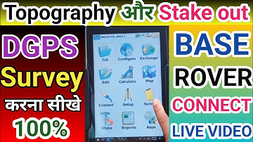 🔥Seamless DGPS Surveying Connecting Controllers with Base and Rover|How to use DGPS Survey in Hindi💯