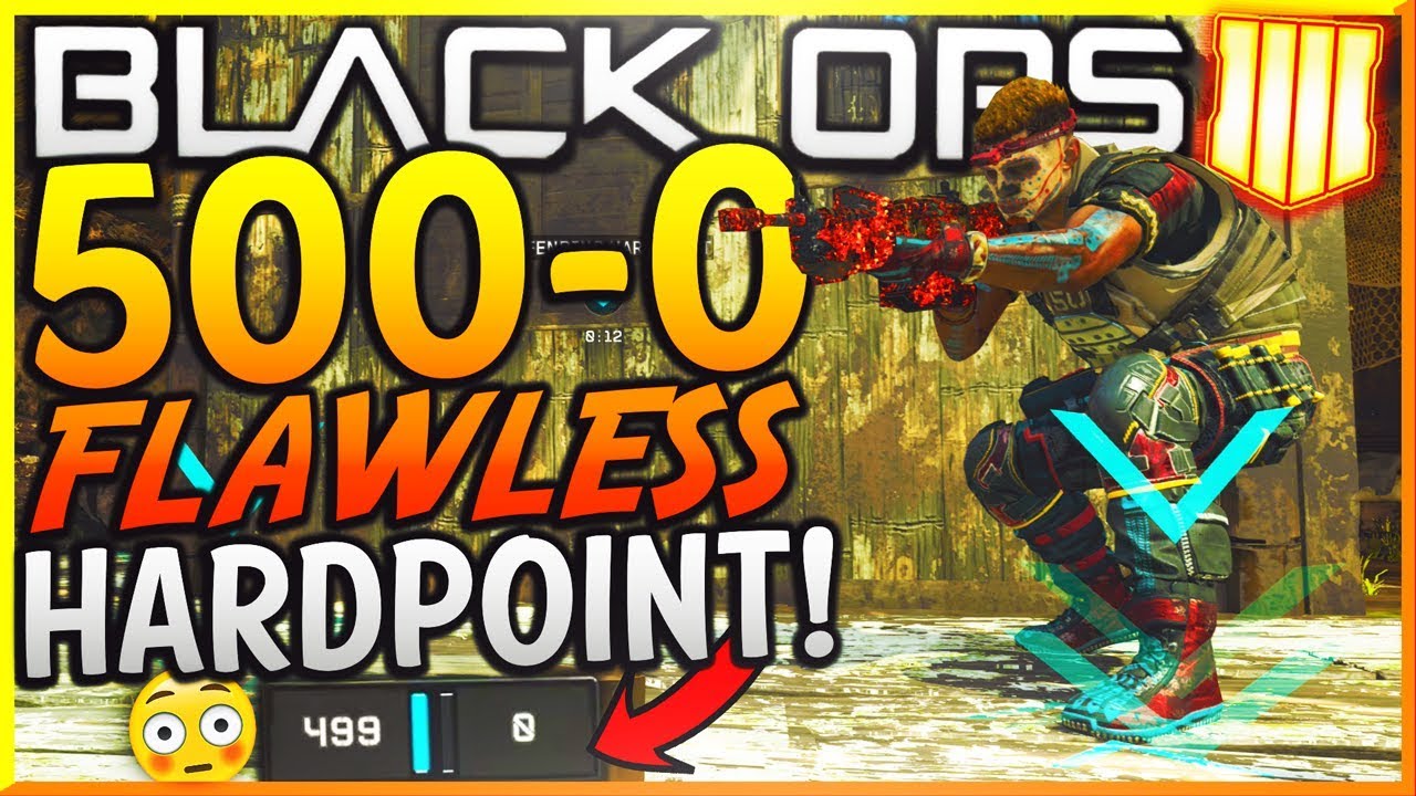 Black Ops 4: "500-0 HARDPOINT WIN!" - Team Challenge 7! (BIGGEST FLAWLESS WIN IN COD HISTORY)