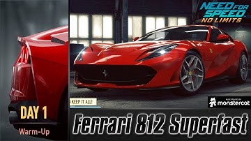 Need For Speed No Limits: Ferrari 812 Superfast | Proving Grounds (Day 1 - Warm-Up)