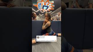 Not Brittney Griner doing the spilts