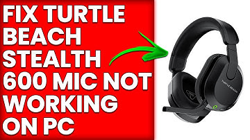 How To Fix Turtle Beach Stealth 600 Mic Not Working On PC (Simple Steps To Troubleshoot The Issue)