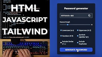ASMR Programming - Password Generator with Javascript, TailwindCSS - No Talking