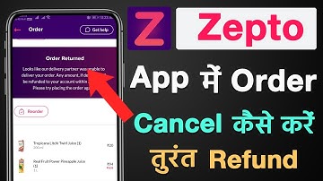 Zepto par order ko cancel kaise kare | How to cancel order in Zepto App