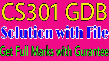 CS301 GDB SOLUTION 2022 | CS301 GDB SOLUTION | CS301 GDB 1 Solution with File || Vu ki duniya