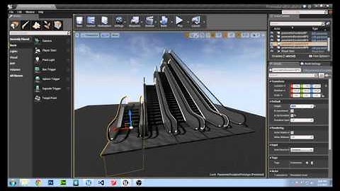 Unreal Engine 4: Procedural Escalator Marketplace Submission