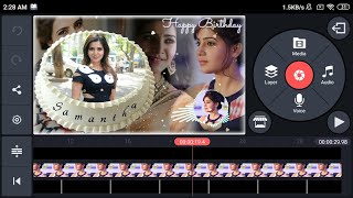 Birthday video editing in kinemaster | Birthday Template video | green screen effect screenshot 3
