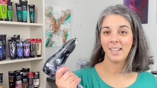 My favorite hair dryer for acrylic pour dutchpour paintings