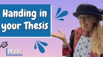 SUBMITTING YOUR THESIS! Supporting a PhD student navigating the process #universityresearch