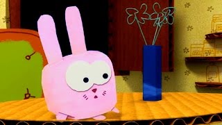 Мультфильм про оригами - Бумажки - «Заяц или кот?» - Серия 1