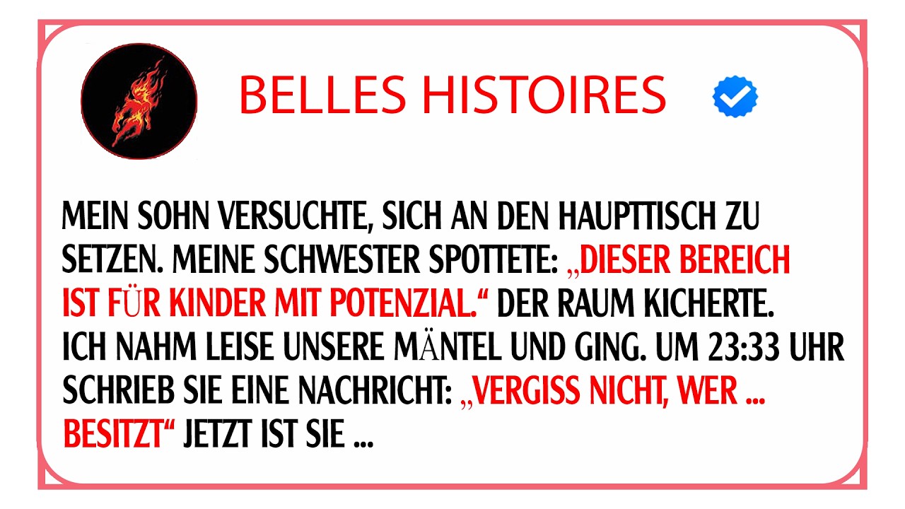 Meine Schwester wollte meinen Laden kündigen doch sie wusste nicht dass das Gebäude mir gehört