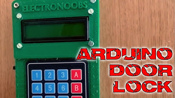 Door lock keypad and bluetooth Arduino tutorial