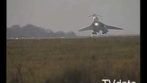 Supersonic Tu-144 - Hard landing