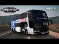 American Truck Simulator com Mods #2.2: Marcopolo G6 Paradiso 1800 DD-Flecha Bus Premium Suite