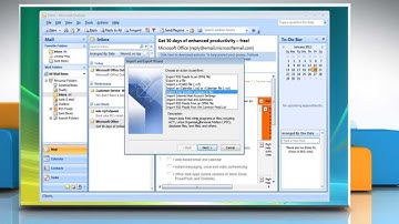 Microsoft® Outlook 2007: How to import Gmail® contacts on Windows® Vista?